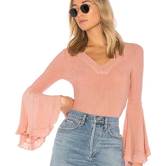 50% OFF❤️NWT Free People knit belle sleeve sweater - Picture 3 of 5